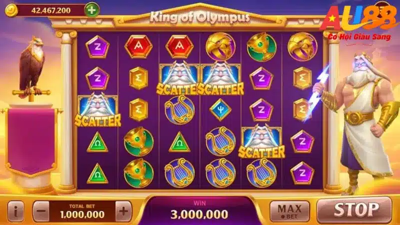 Nổ hũ Cánh Cổng Olympus - Game slot thần thoại hot nhất bạn nên thử 4 Game nổ hũ Cánh cổng Olympus AU88